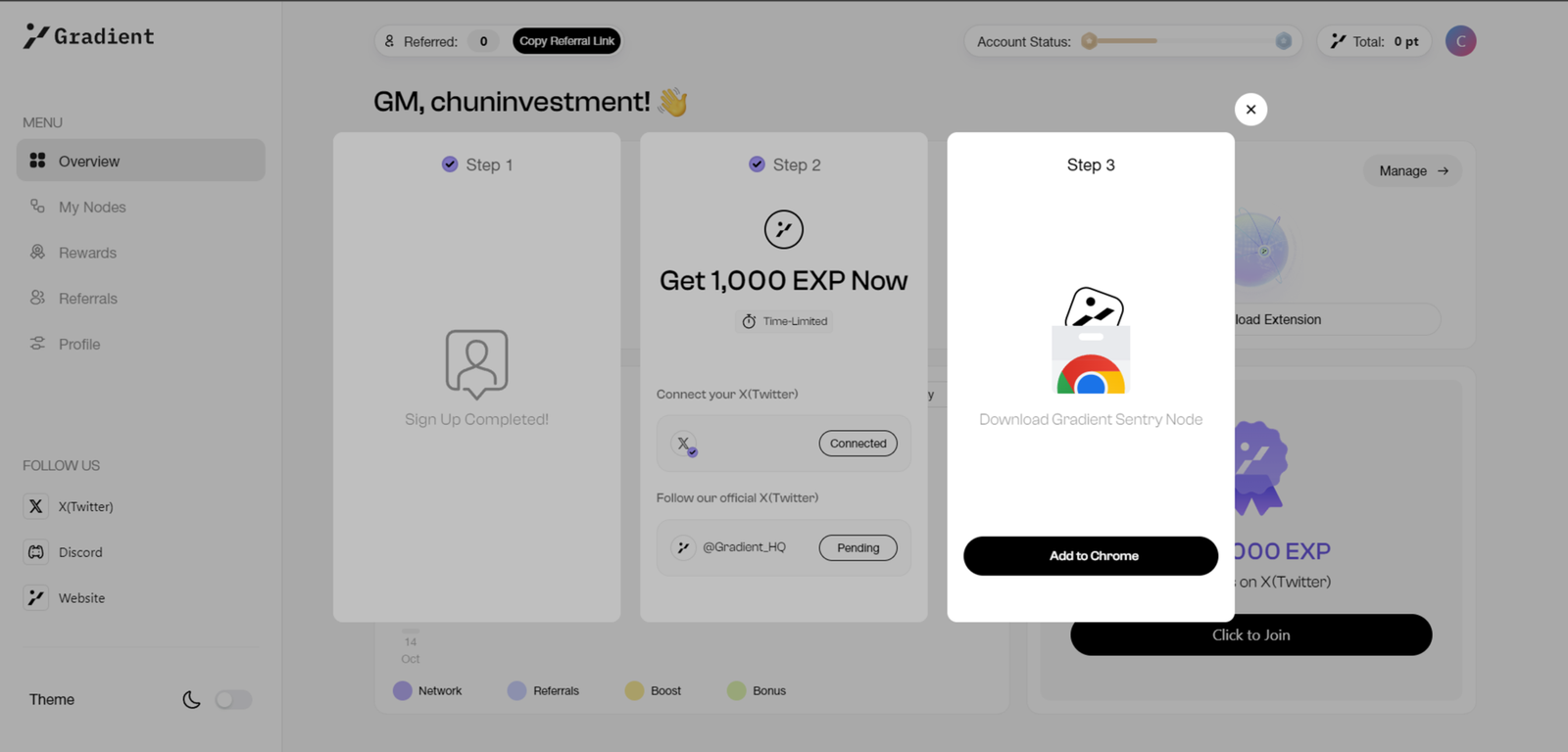 Gradient Network Web 3 最新掛機賺錢項目 Gradient Network|躺著也能賺錢 - 阿俊理財